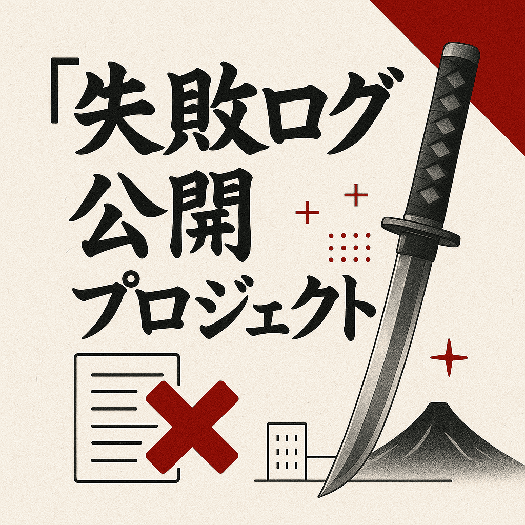 「失敗ログ」公開プロジェクト